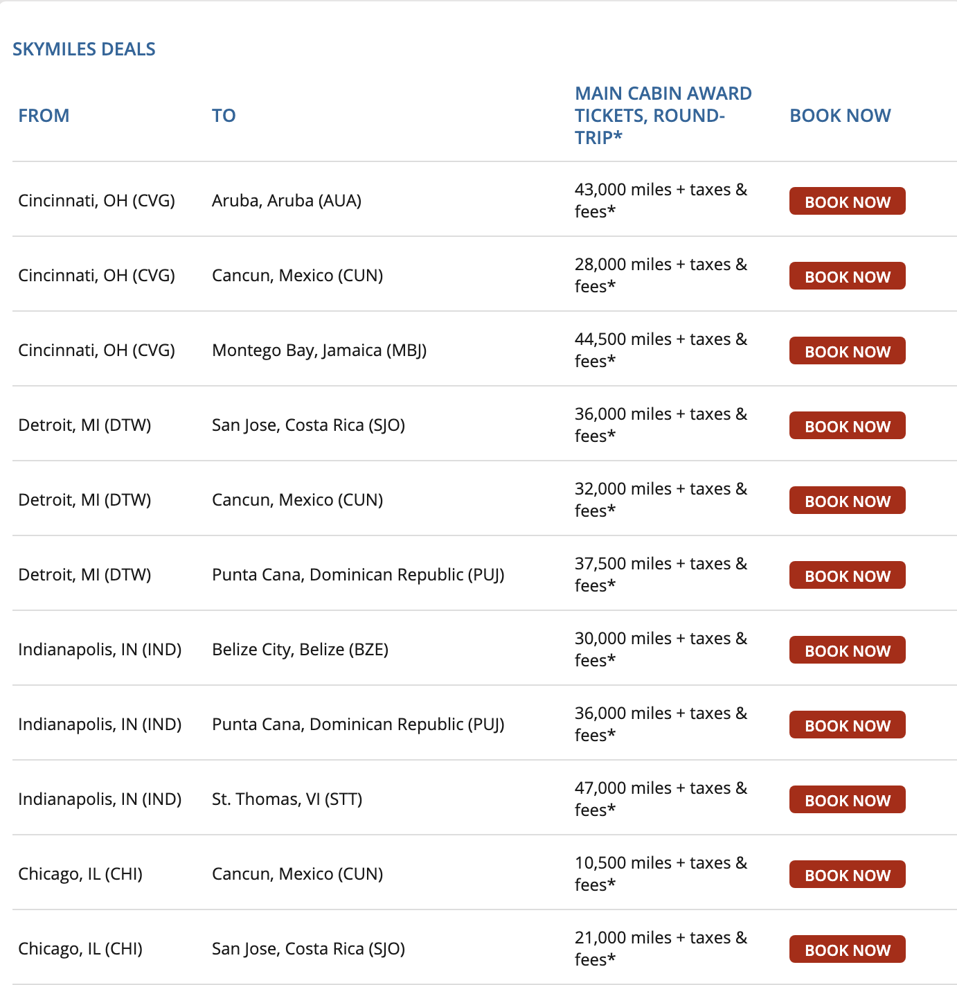 delta skymiles deals