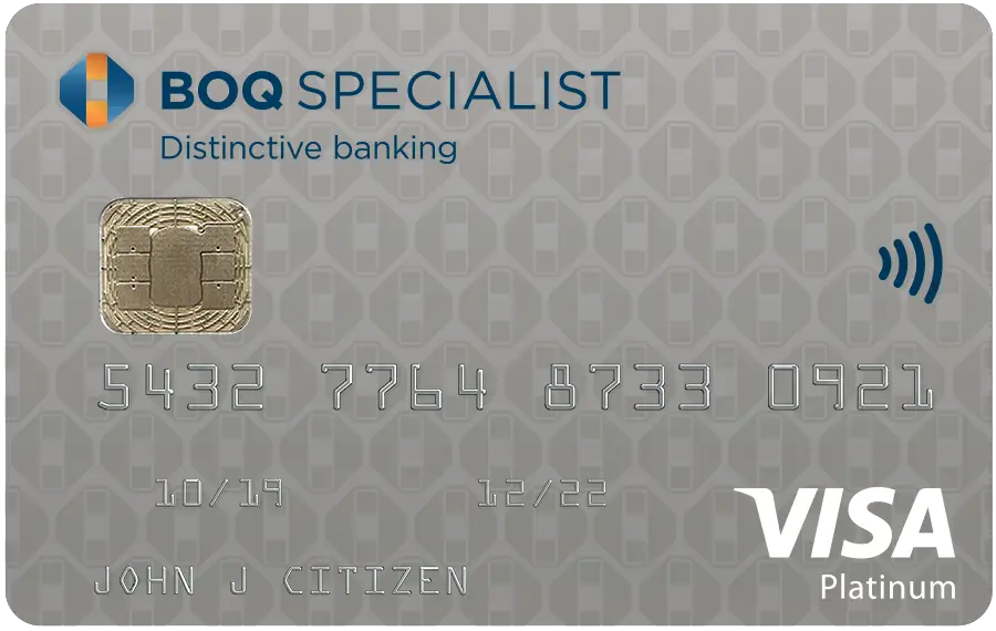 BOQ Specialist Platinum credit card