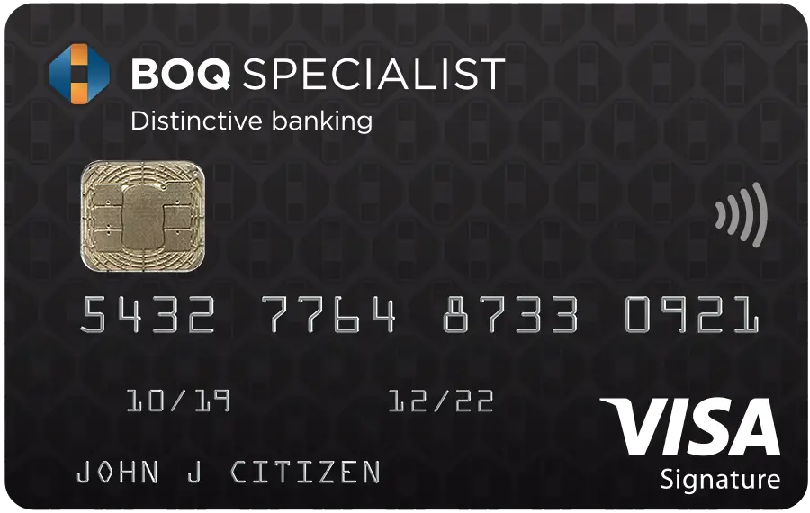 BOQ Specialist Signature Card
