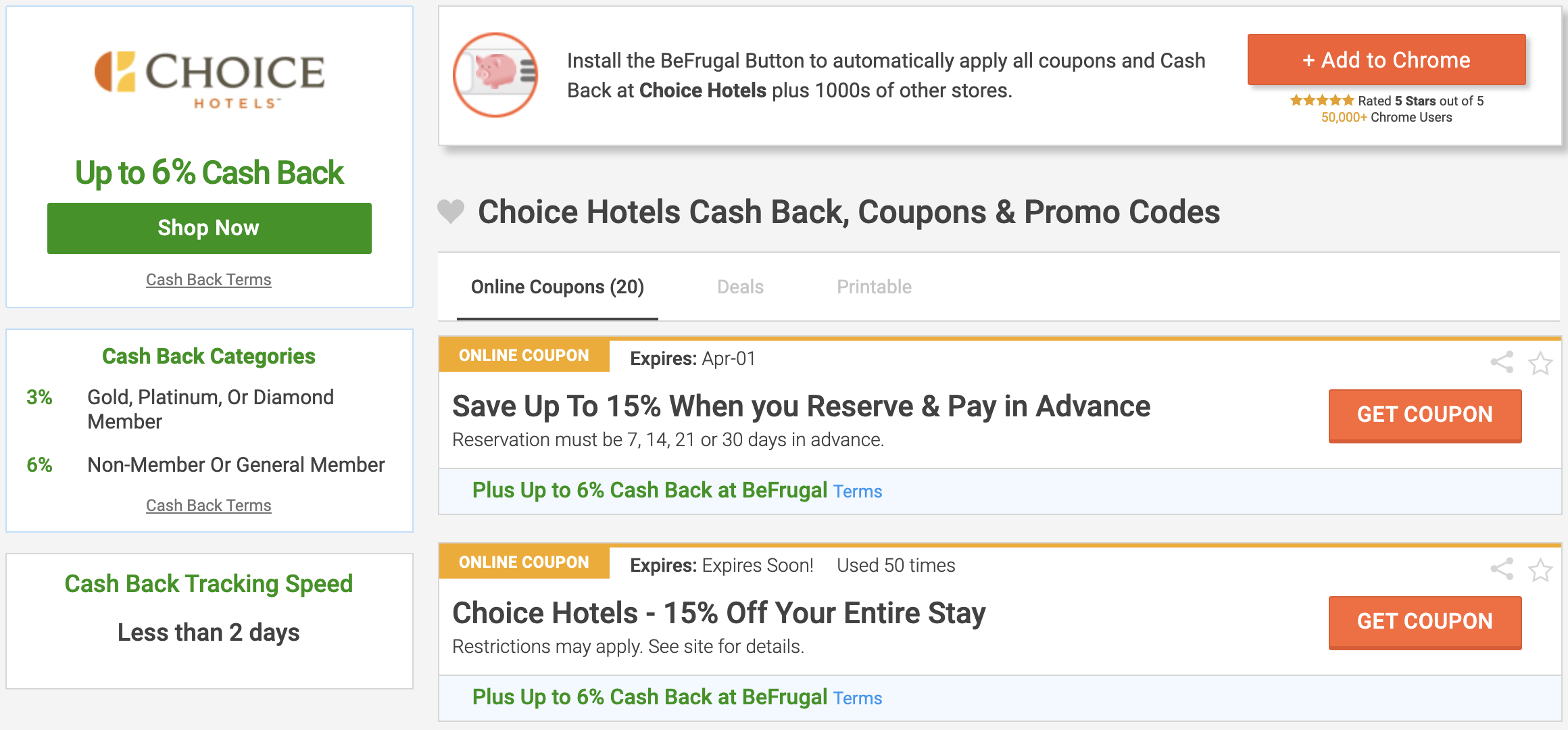 befrugal choice hotels