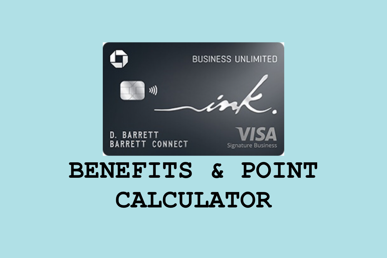 chase ink business unlimited visa the point calculator