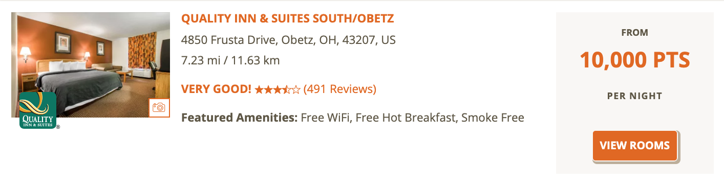 quality inn south obetz point price