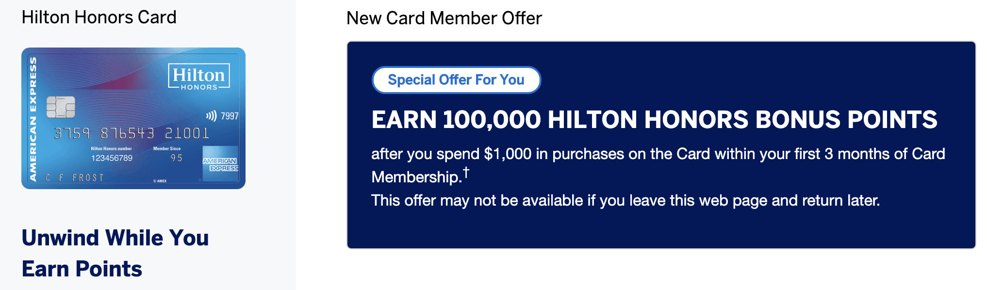 Hilton Honors AMEX Card: Calculate Points, Compare, Apply