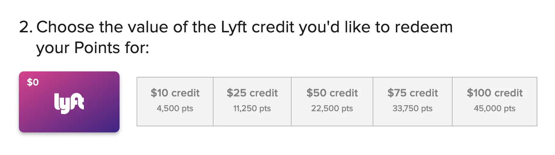 convert hilton to lyft credit