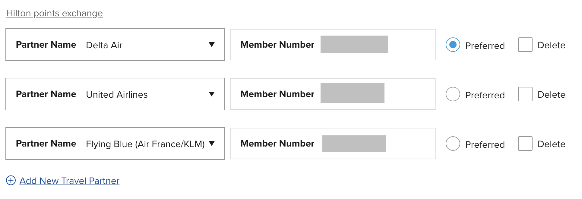 hilton preferred partners