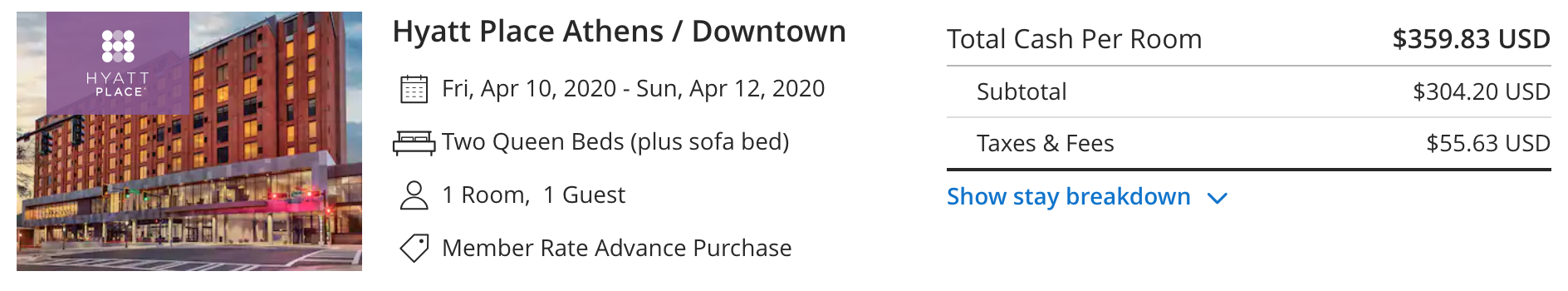 hyatt place athens downtown