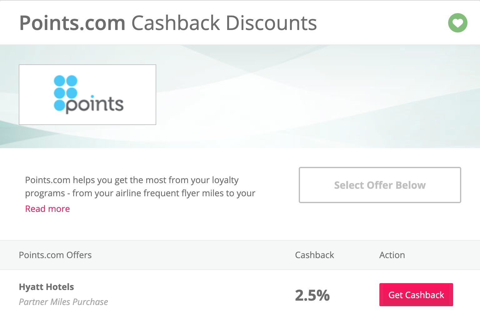 pointscom hyatt topcashback