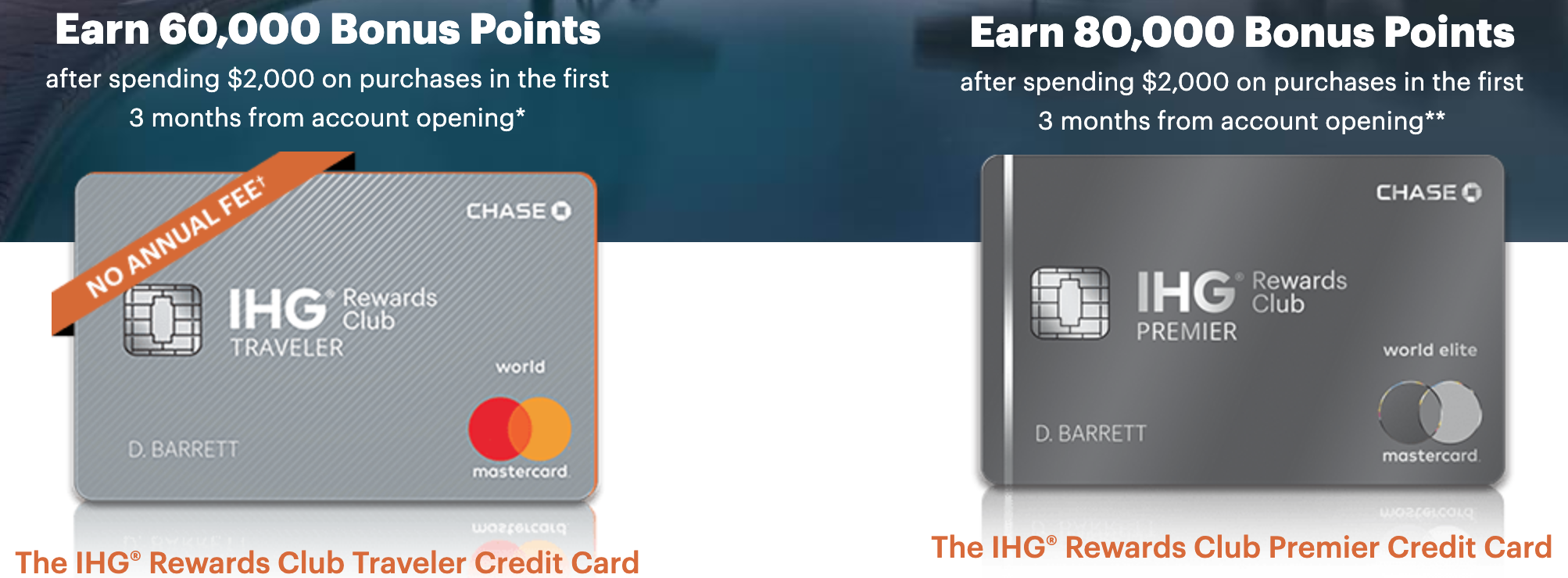 IHG signup bonuses