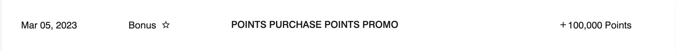 buy 100,000 Marriott Bonvoy points