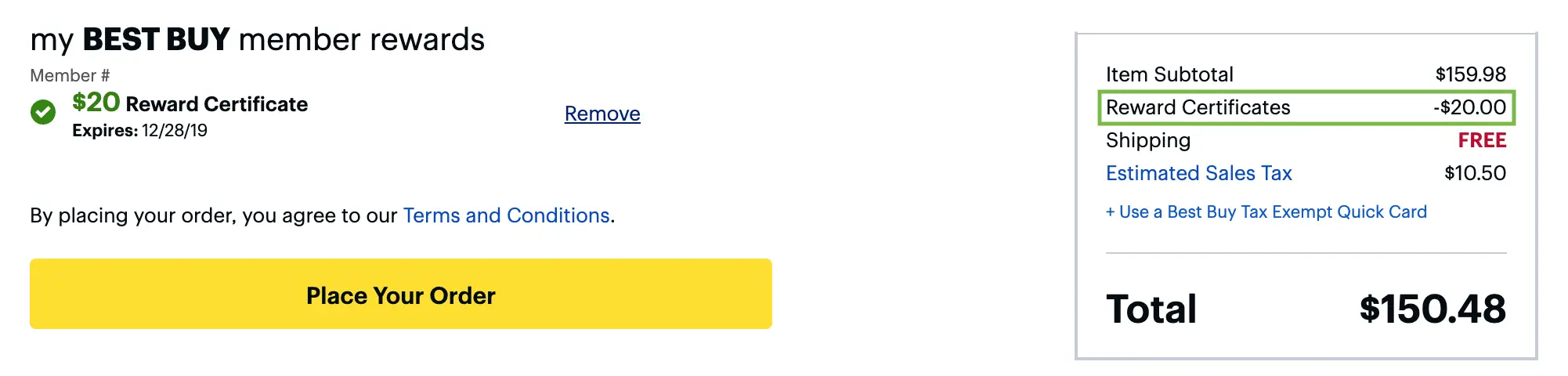 apply best buy certificates checkout