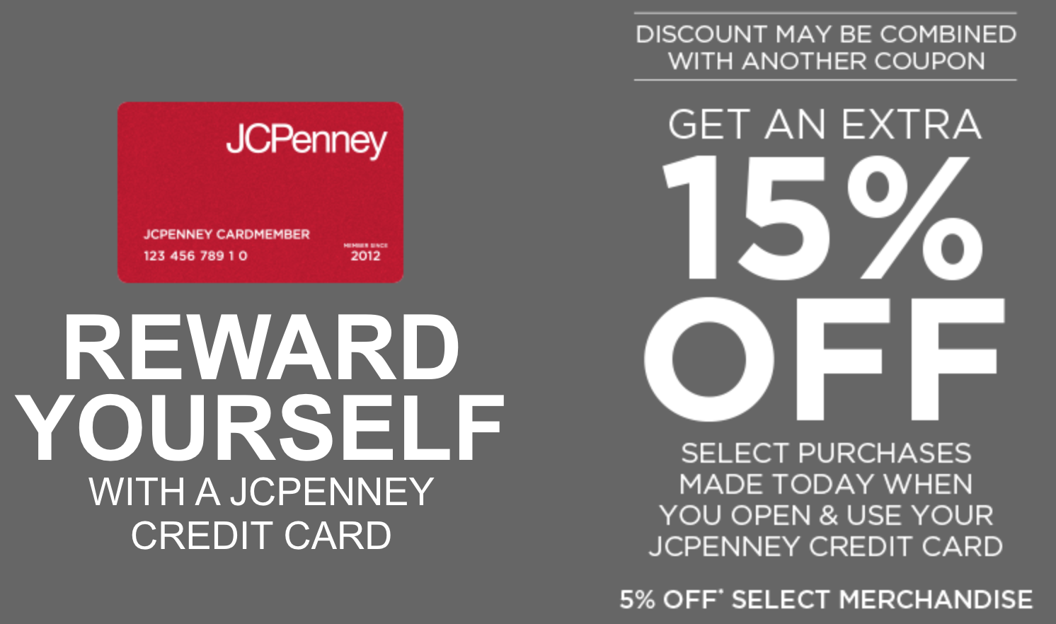 jcpenney credit card sign up bonus