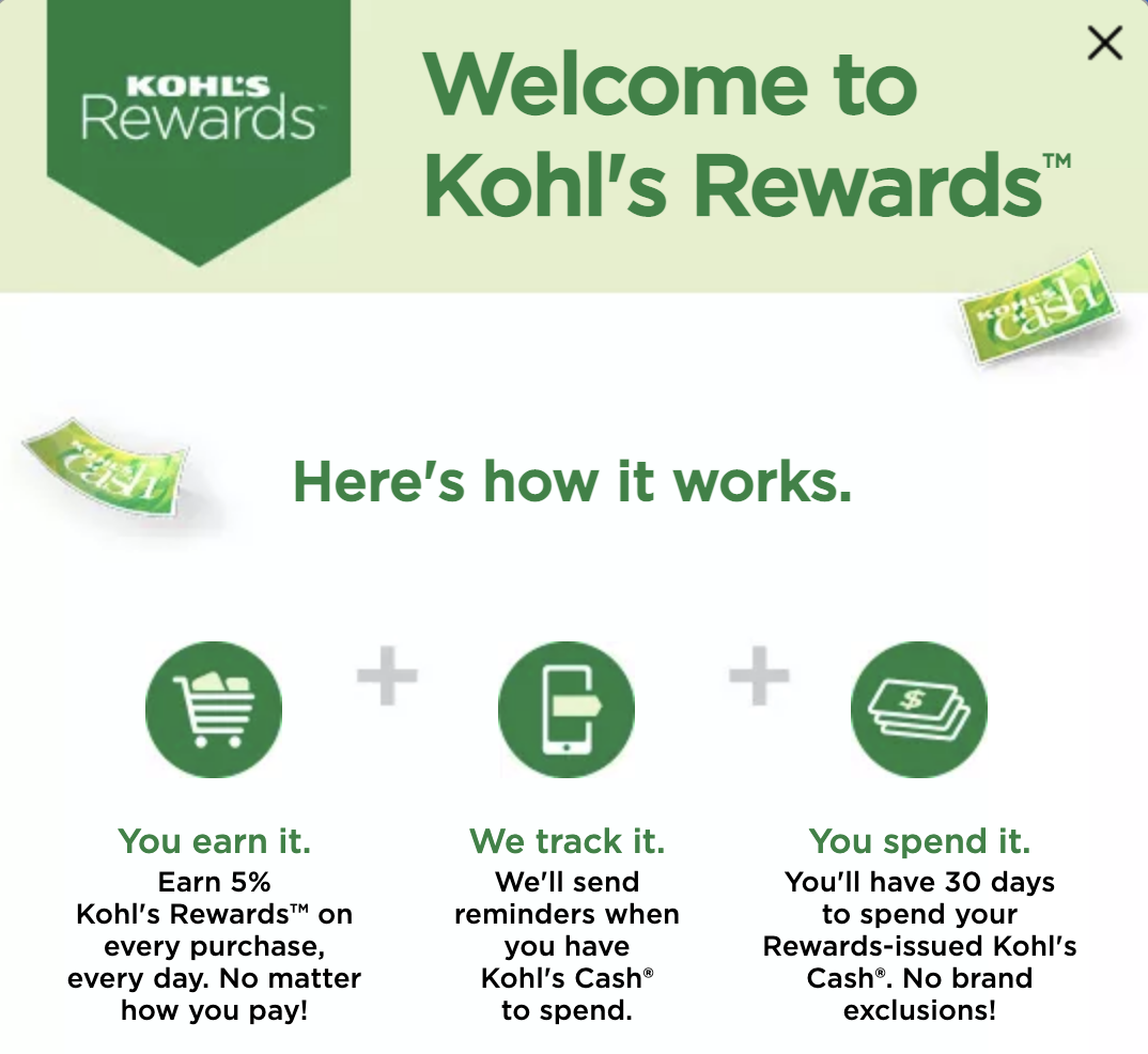 kohls rewards