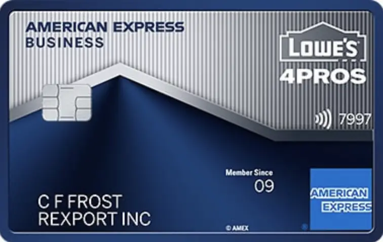 Lowes Business American Express Credit Card