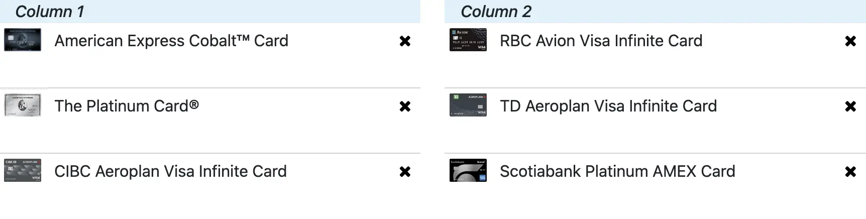 credit card combination and rewards calculator tool