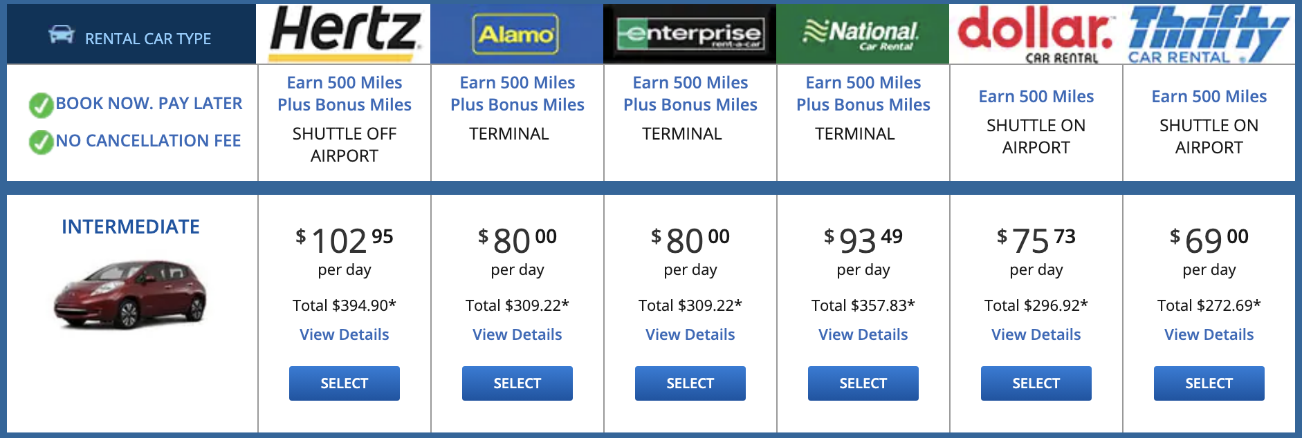 book car rental with delta airlines