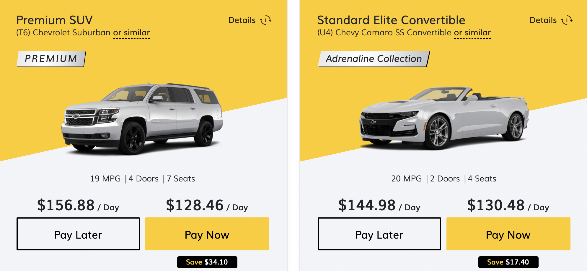 hertz premium vehicle rentals