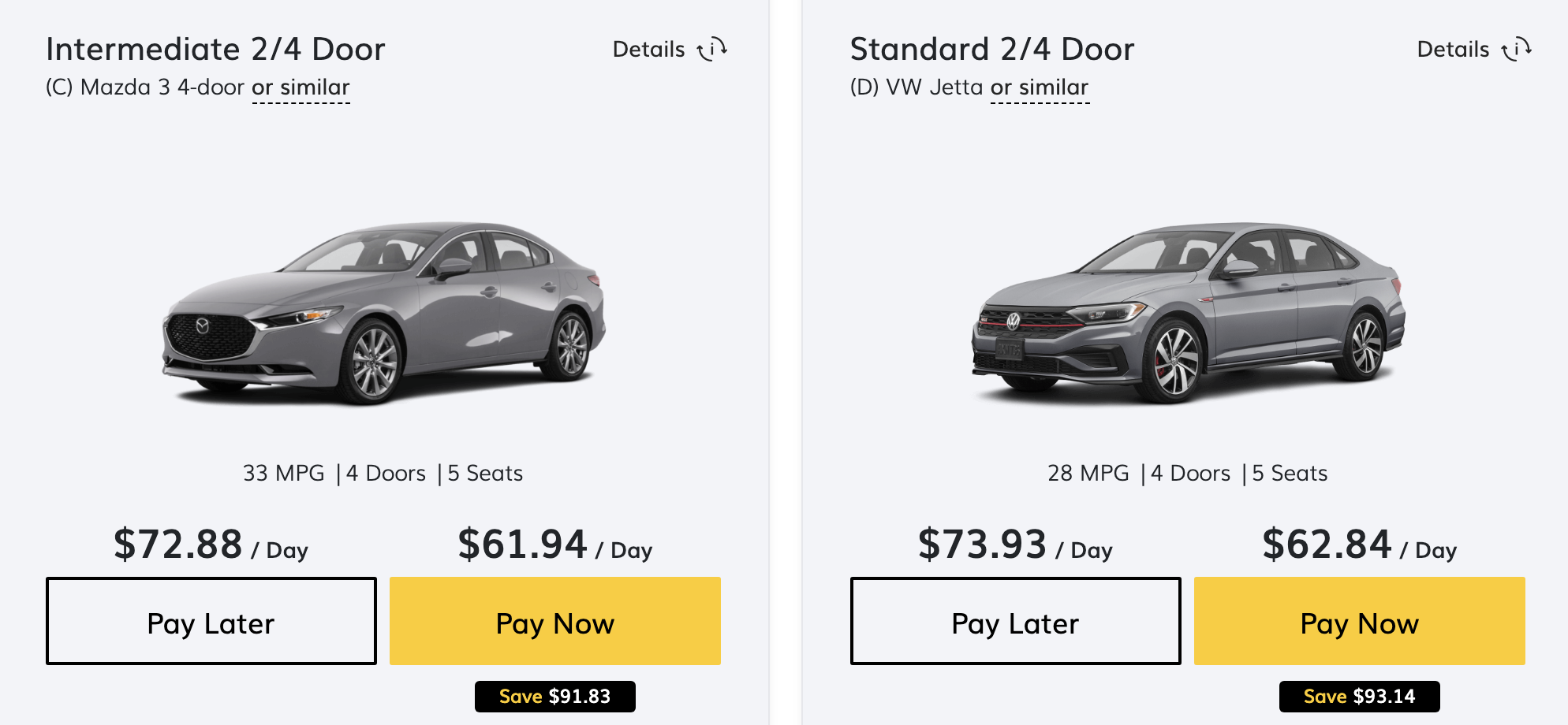 dtw hertz 5 day rental